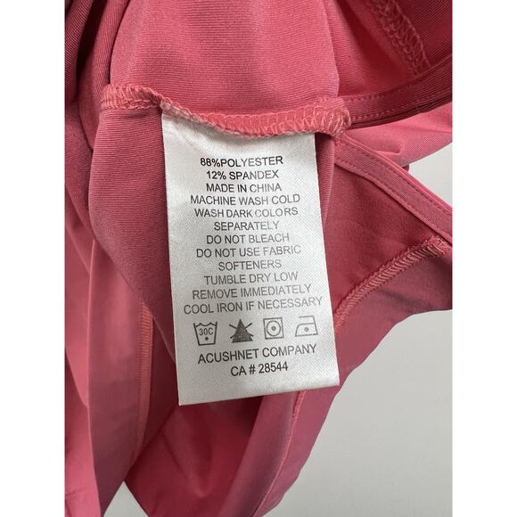 FootJoy Polo Shirt Mens XL Pink Athletic Fit Striped Preppy Golf No Course Logo - Picture 4 of 8